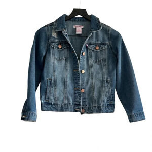 Girls Tommy Bahama Distressed Denim Jean Jacket, Size 12